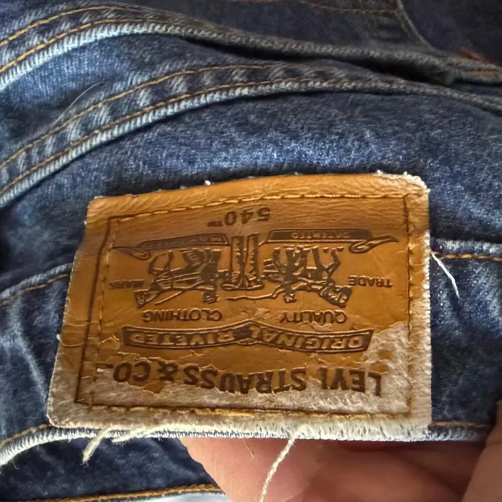 Vintage Y2K Levi's 540 Mens Blue Relaxed Fit Denim USA Straight Jeans Size 38x29